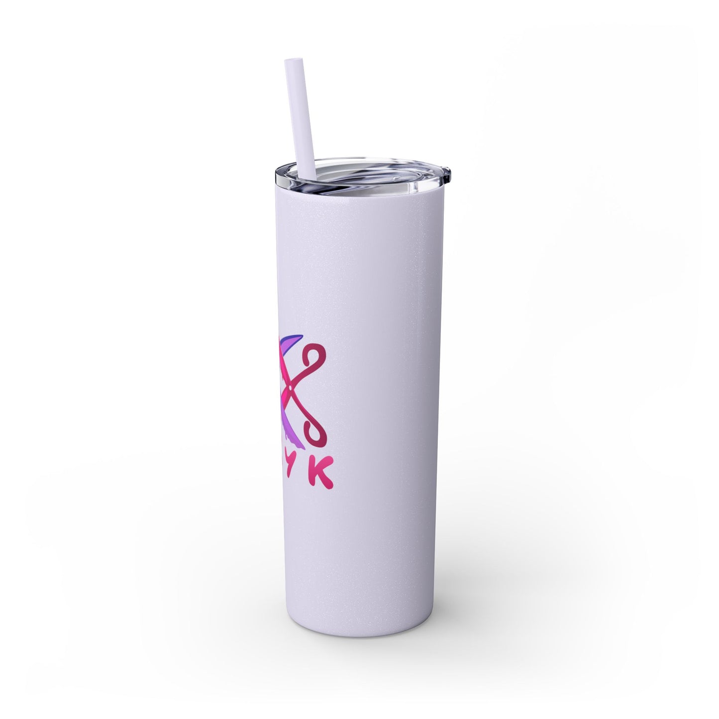 Scissor Me Happy Skinny Tumbler with Straw, 20oz