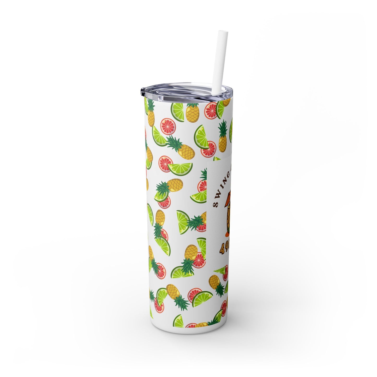 Swing-Cation Skinny Tumbler with Straw, 20oz