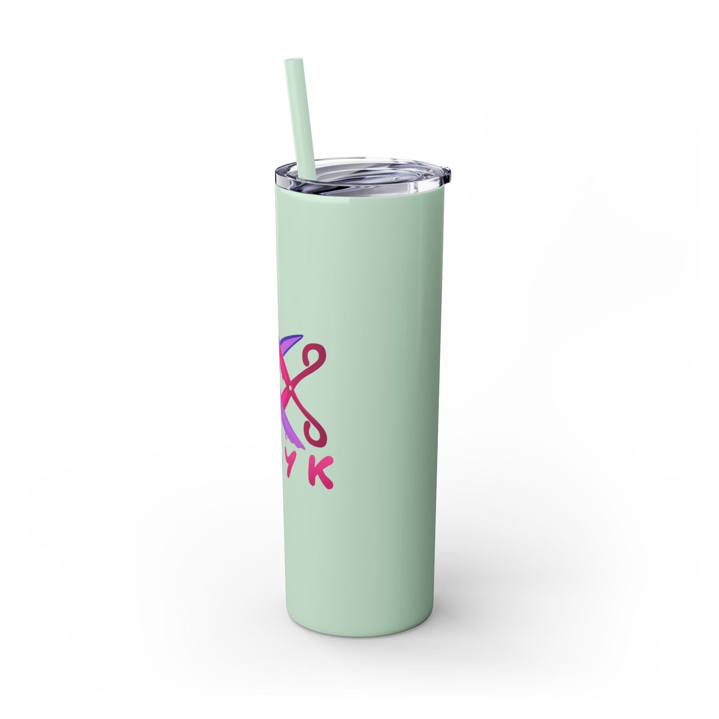 Scissor Me Happy Skinny Tumbler with Straw, 20oz