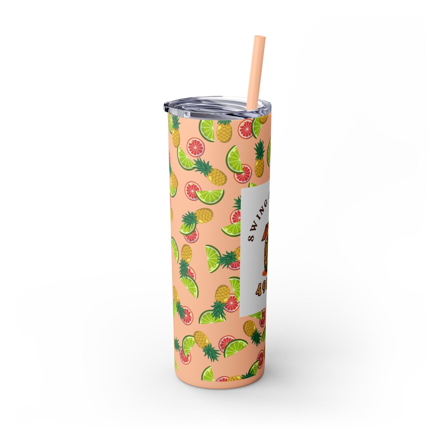Swing-Cation Skinny Tumbler with Straw, 20oz