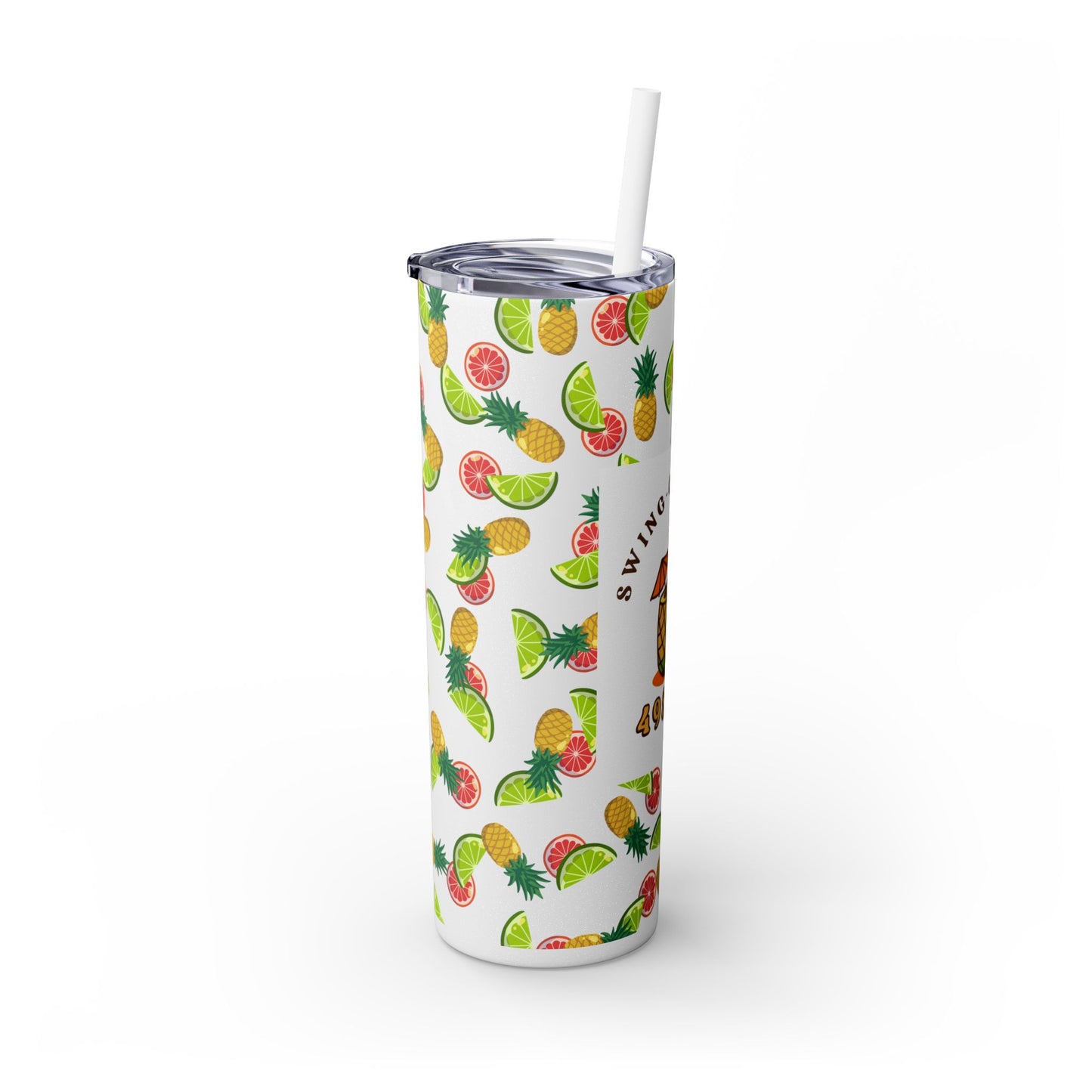 Swing-Cation Skinny Tumbler with Straw, 20oz