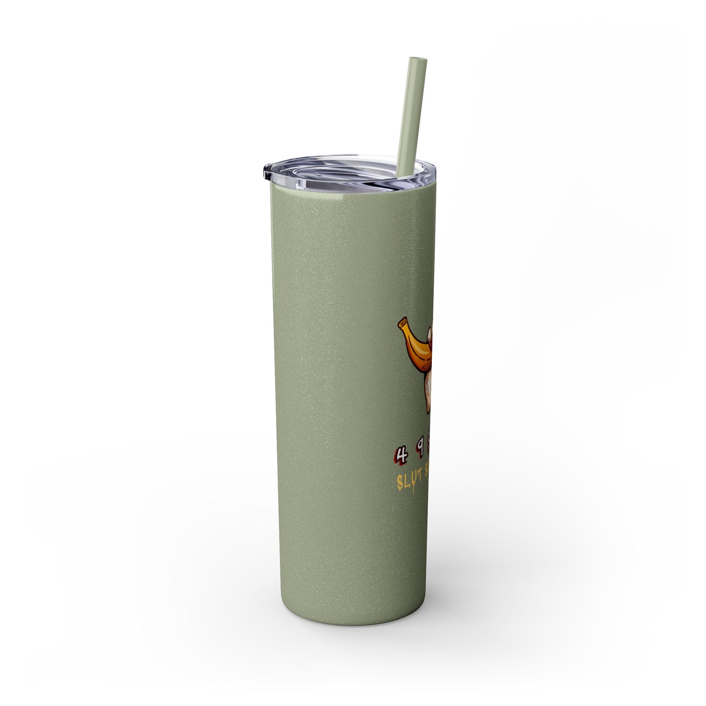 Supportive Skinny Tumbler with Straw, 20oz