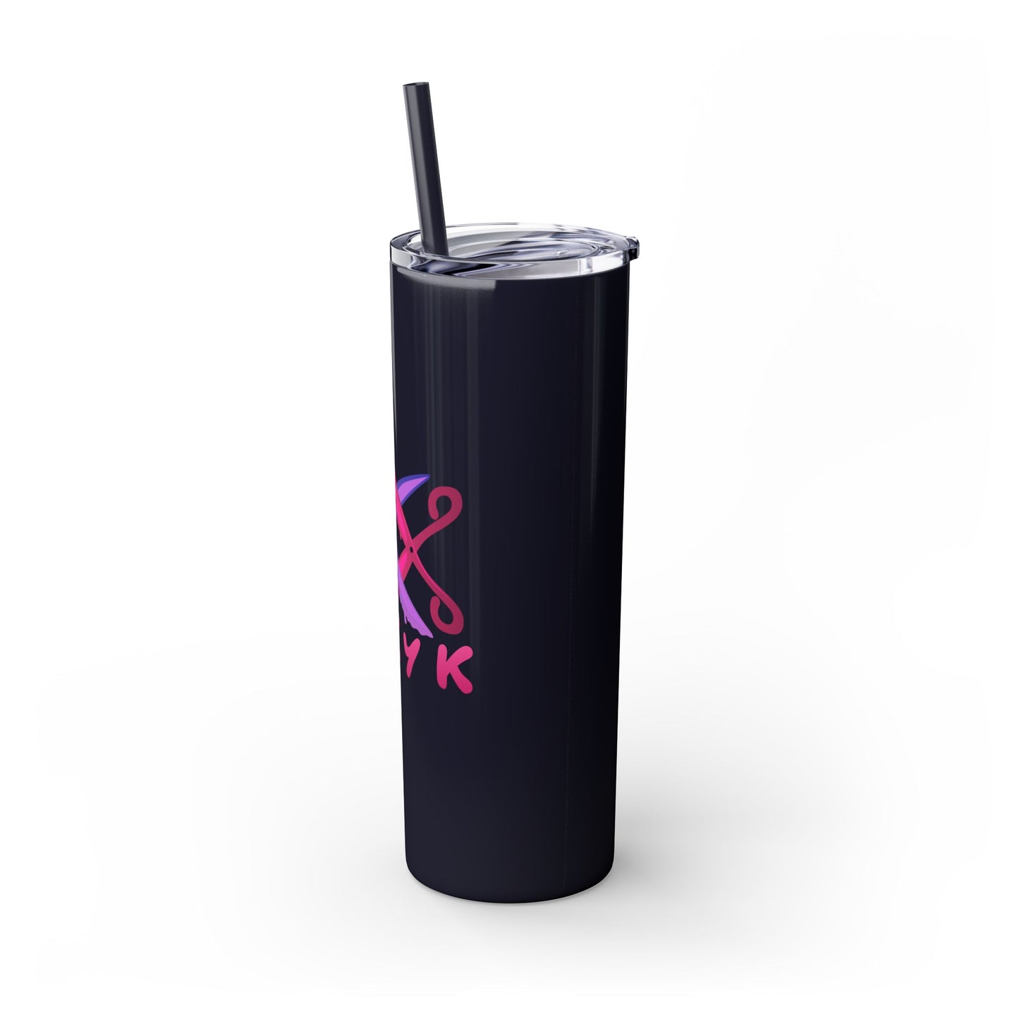 Scissor Me Happy Skinny Tumbler with Straw, 20oz
