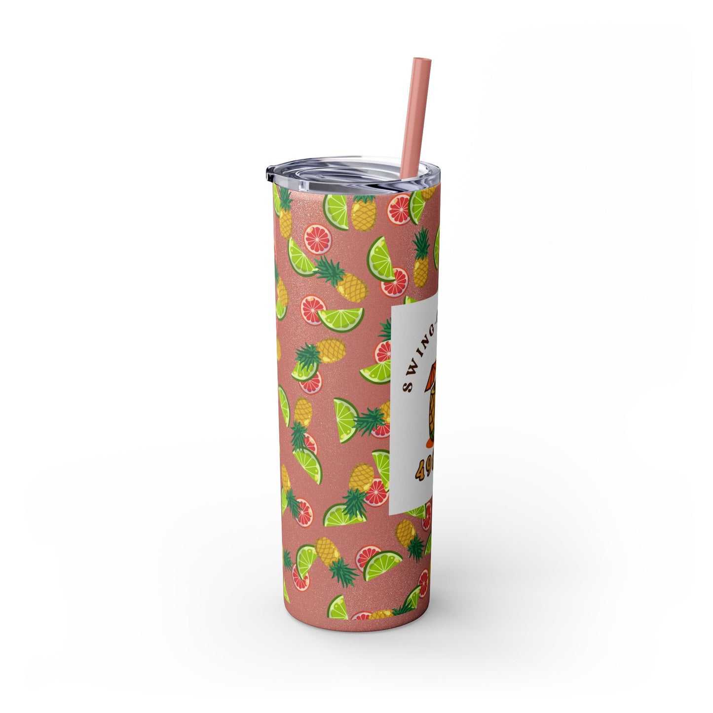 Swing-Cation Skinny Tumbler with Straw, 20oz