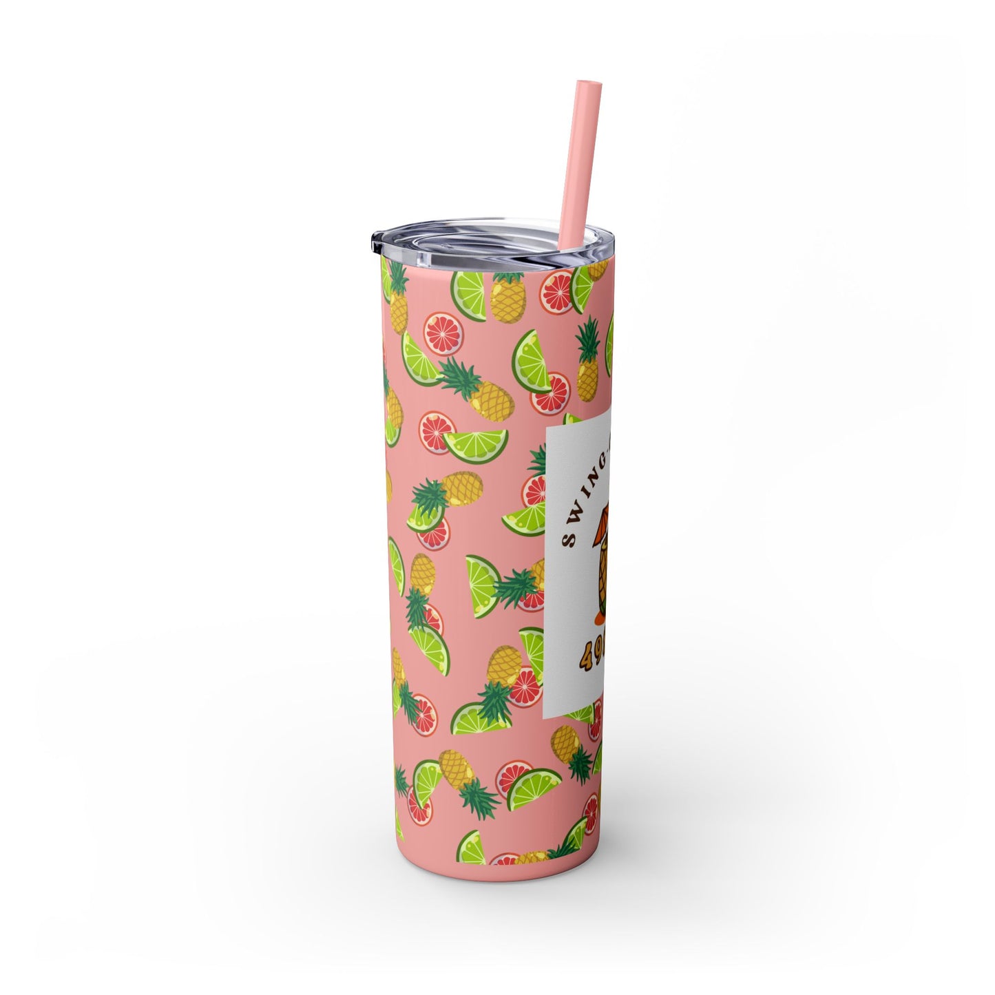 Swing-Cation Skinny Tumbler with Straw, 20oz