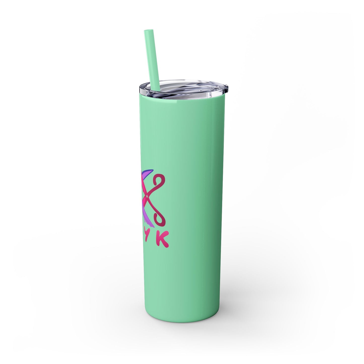 Scissor Me Happy Skinny Tumbler with Straw, 20oz