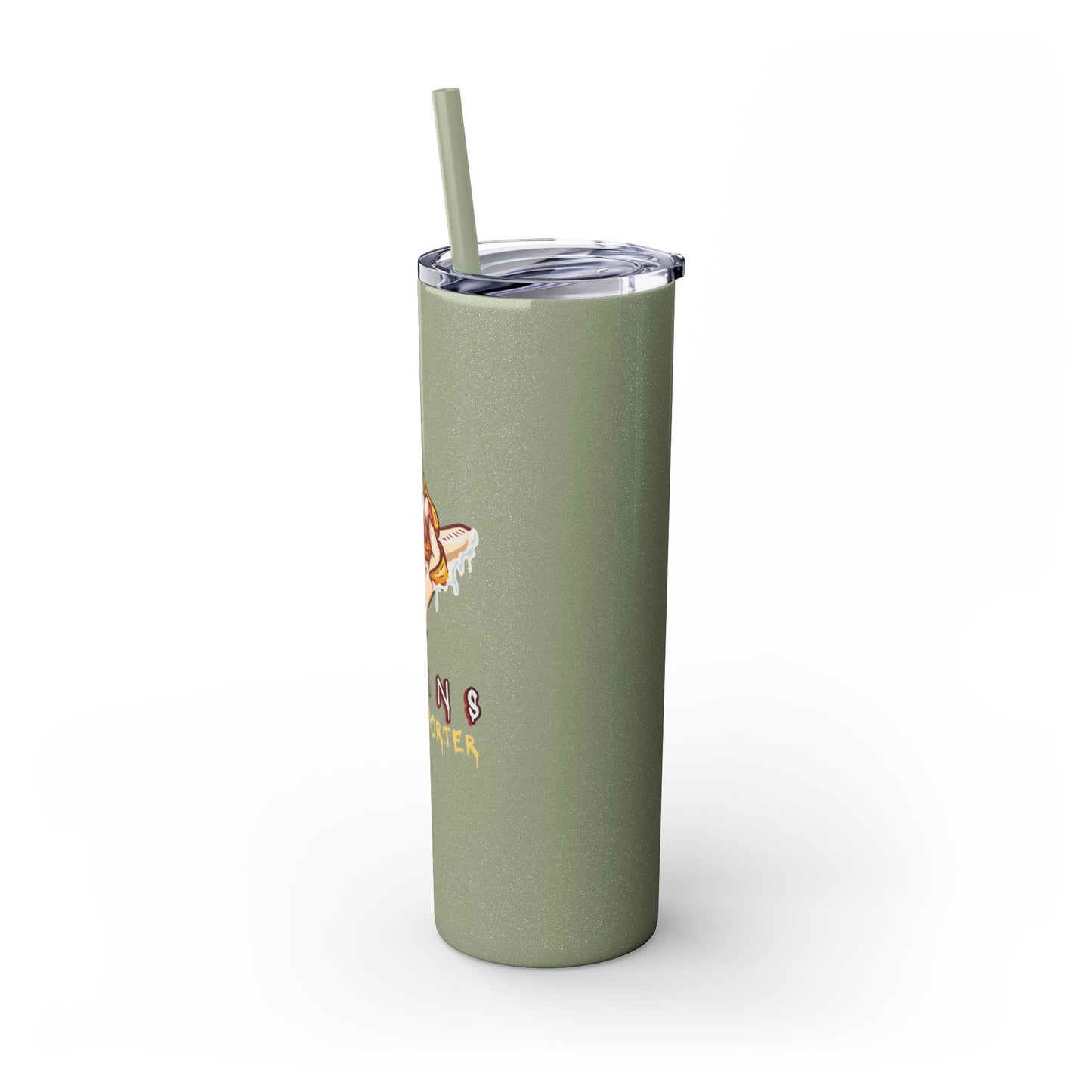 Supportive Skinny Tumbler with Straw, 20oz