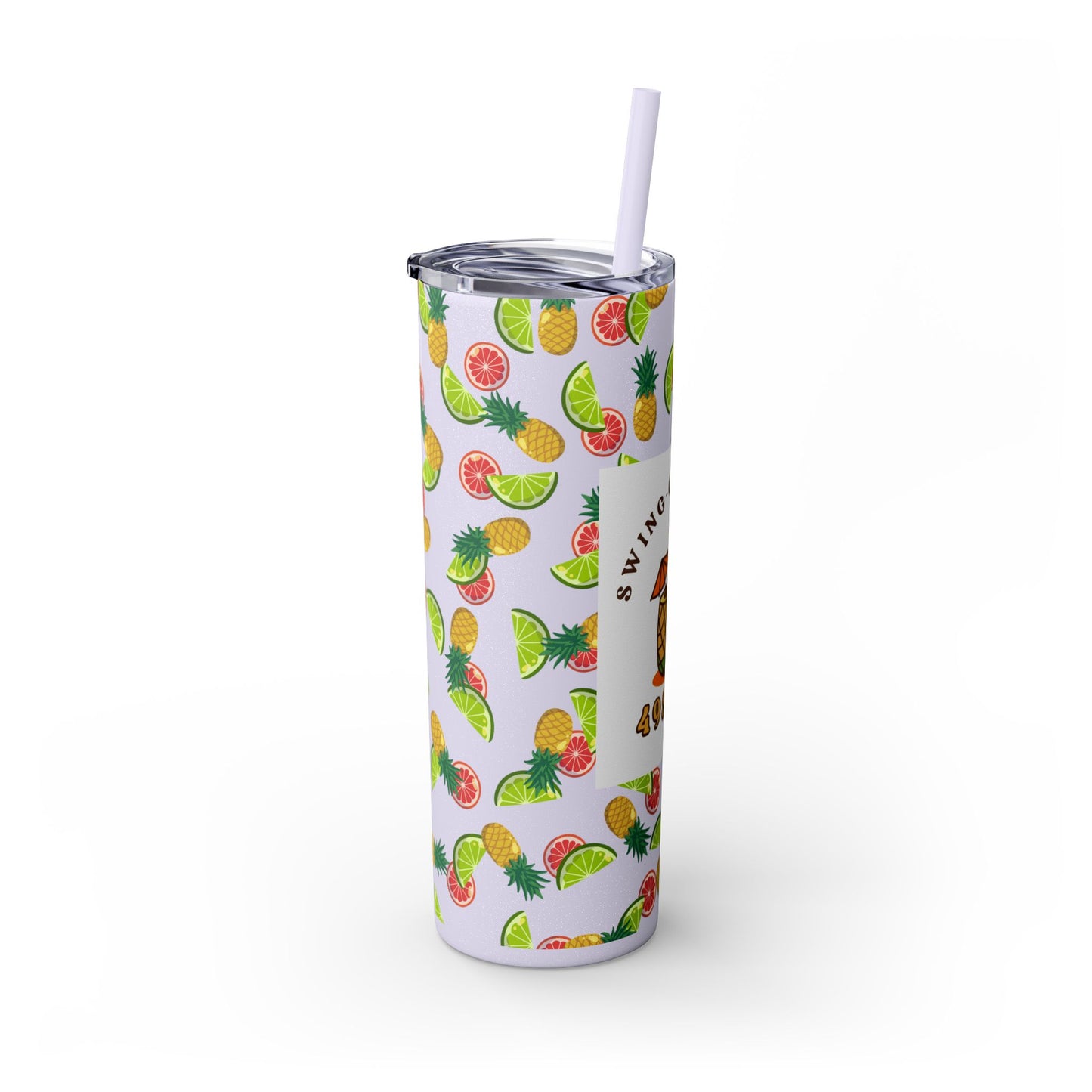 Swing-Cation Skinny Tumbler with Straw, 20oz