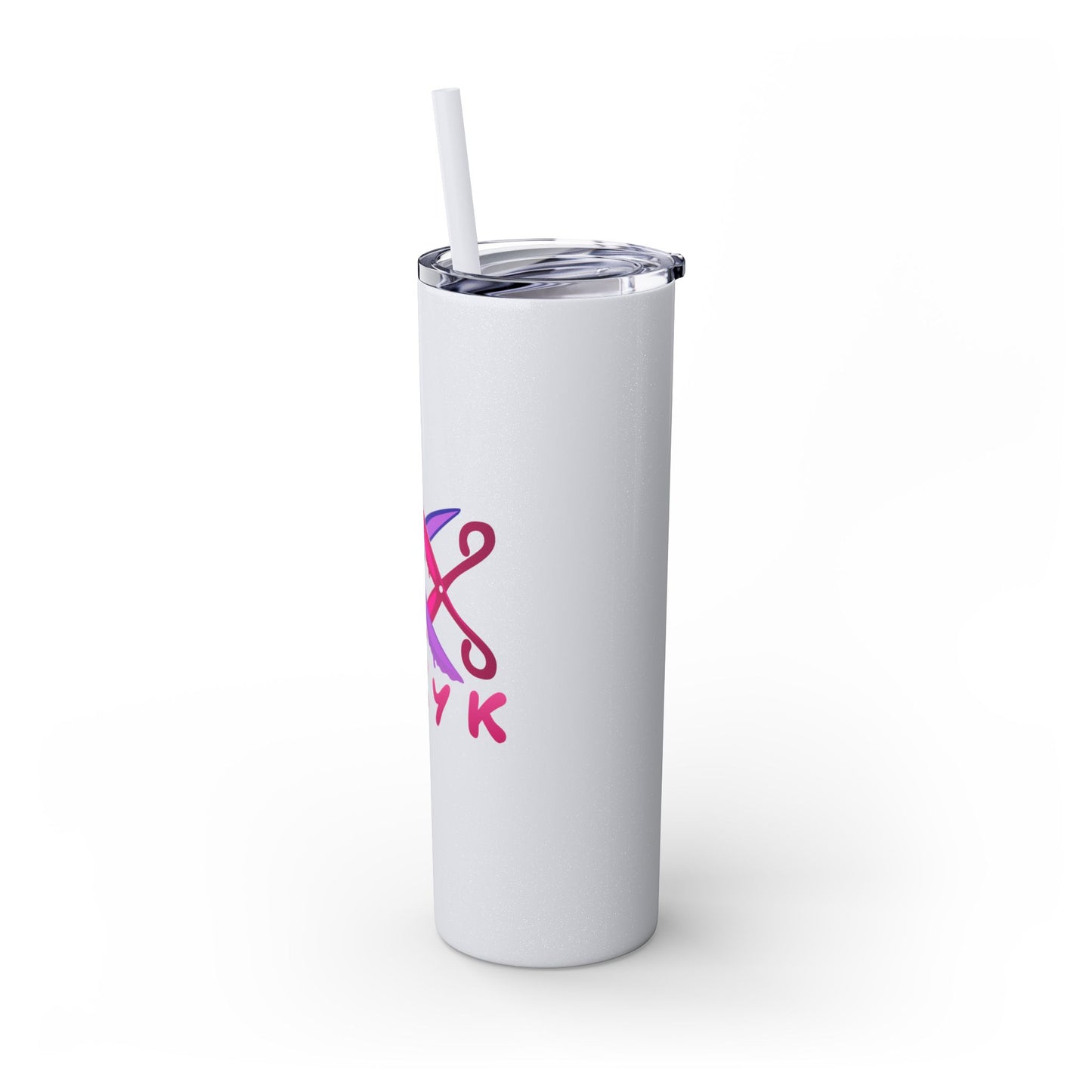 Scissor Me Happy Skinny Tumbler with Straw, 20oz