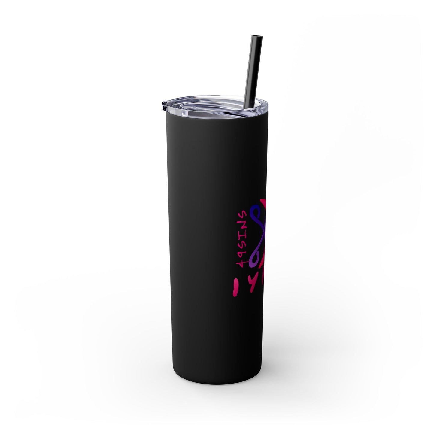 Scissor Me Happy Skinny Tumbler with Straw, 20oz