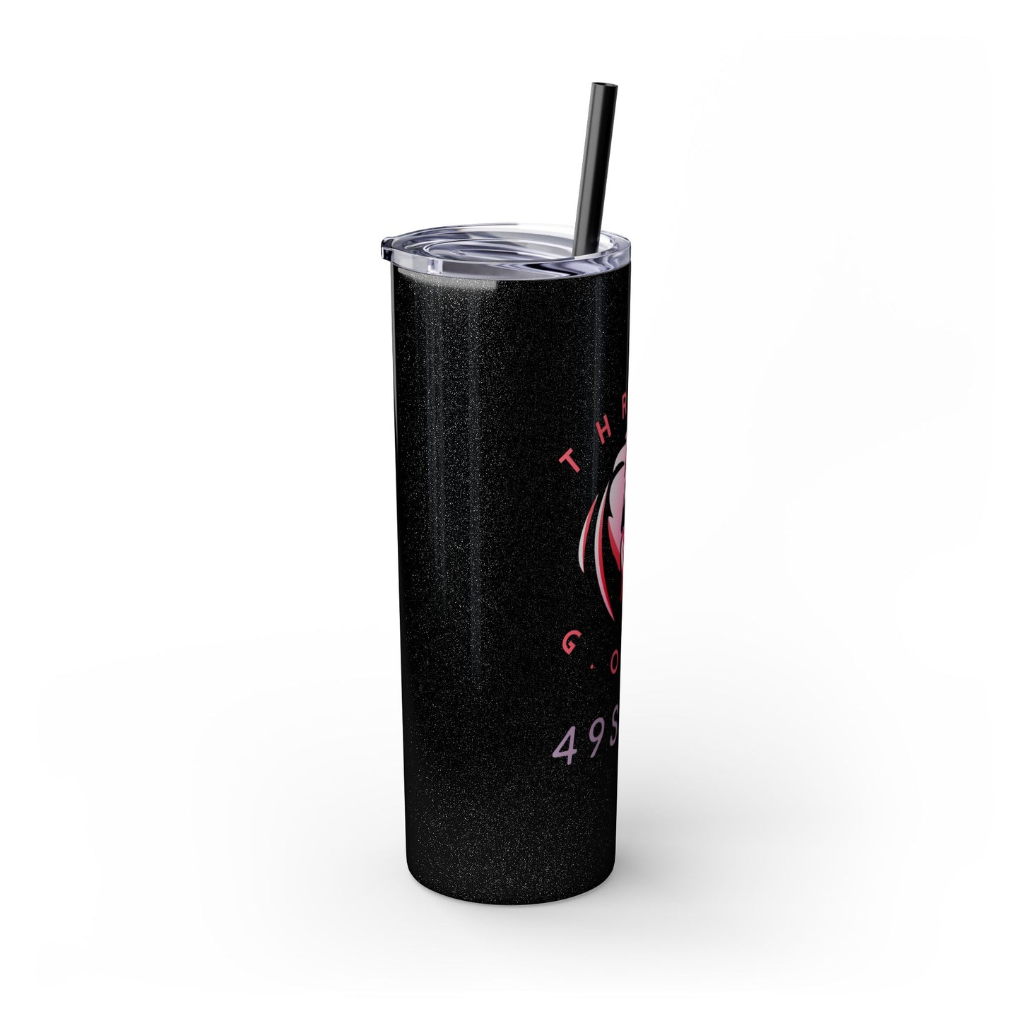 The GOAT Skinny Tumbler with Straw, 20oz