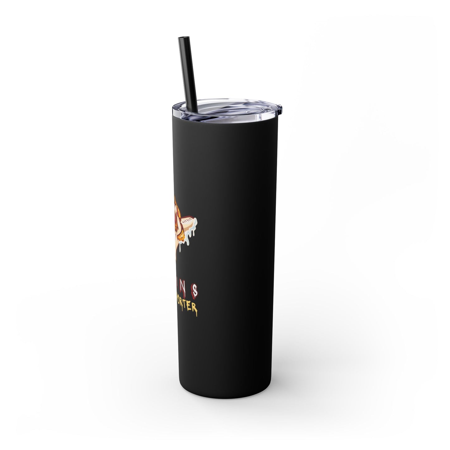 Supportive Skinny Tumbler with Straw, 20oz
