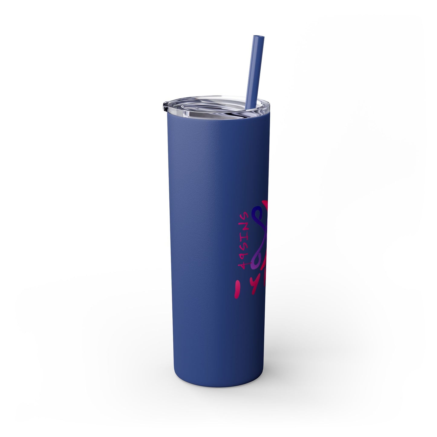 Scissor Me Happy Skinny Tumbler with Straw, 20oz