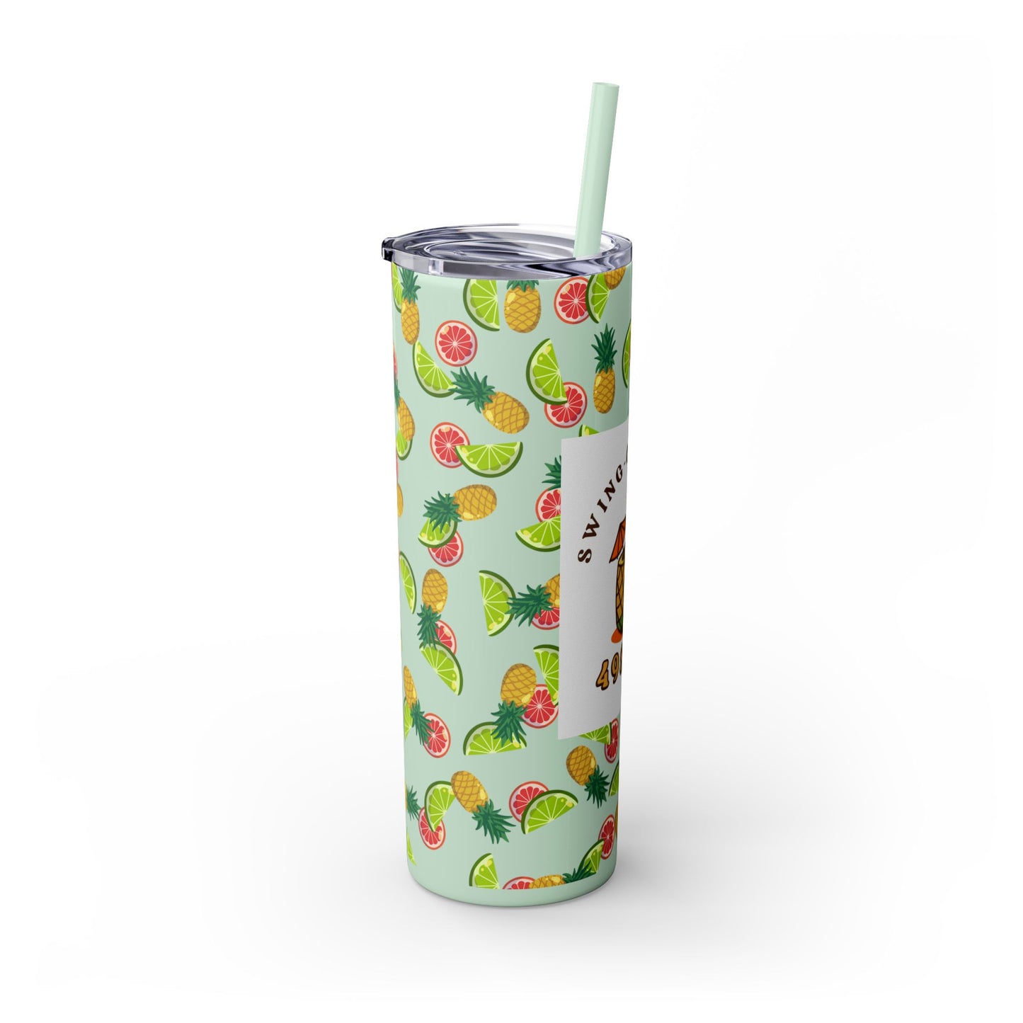 Swing-Cation Skinny Tumbler with Straw, 20oz