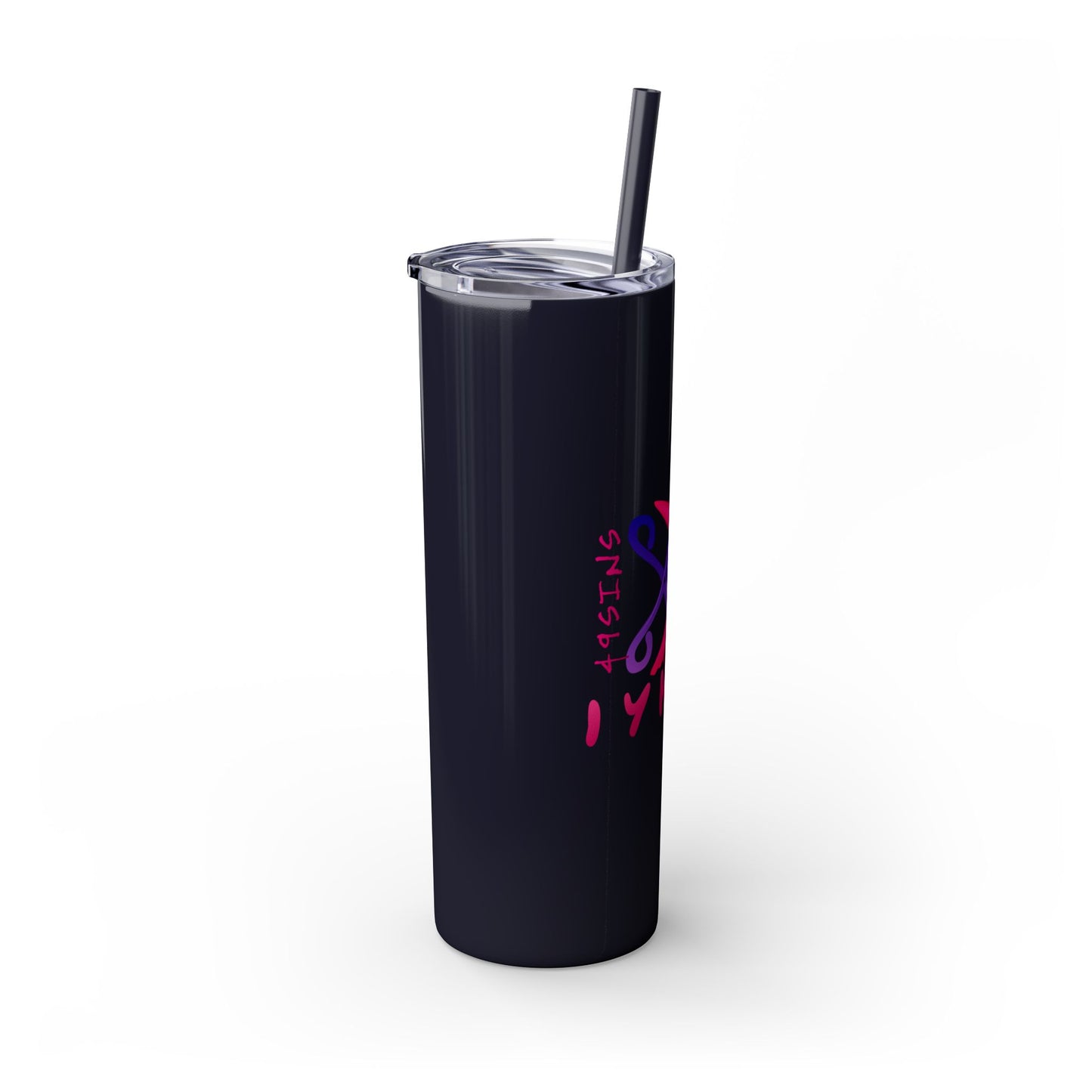 Scissor Me Happy Skinny Tumbler with Straw, 20oz