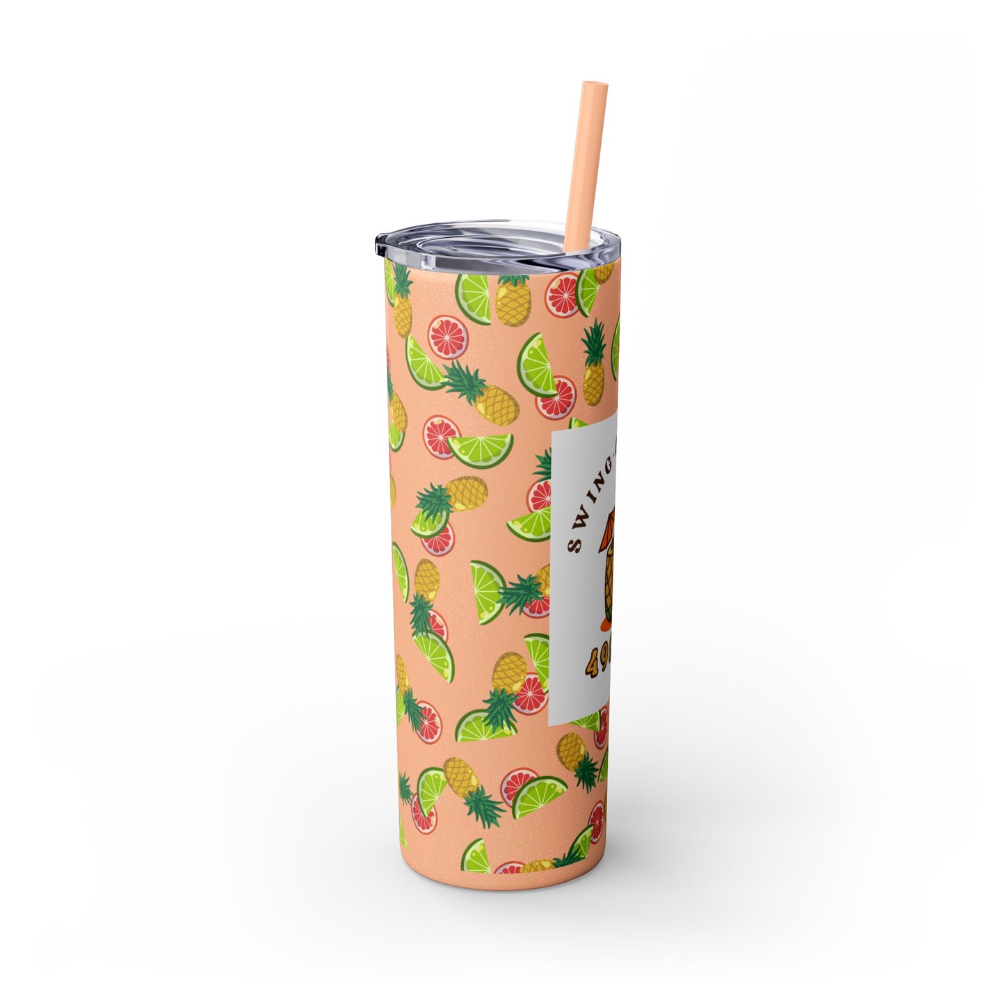Swing-Cation Skinny Tumbler with Straw, 20oz