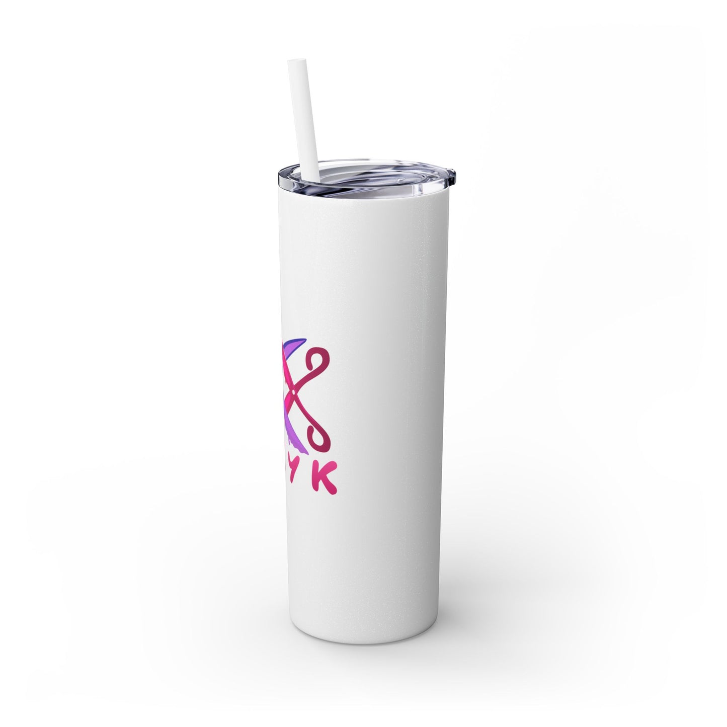 Scissor Me Happy Skinny Tumbler with Straw, 20oz