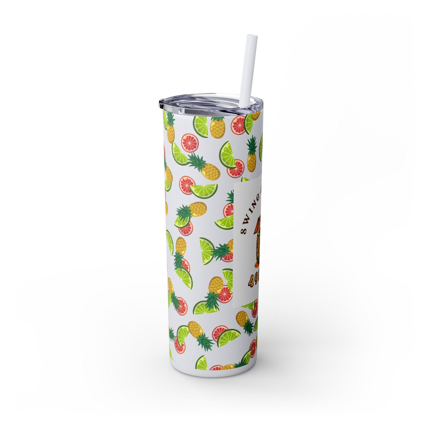 Swing-Cation Skinny Tumbler with Straw, 20oz
