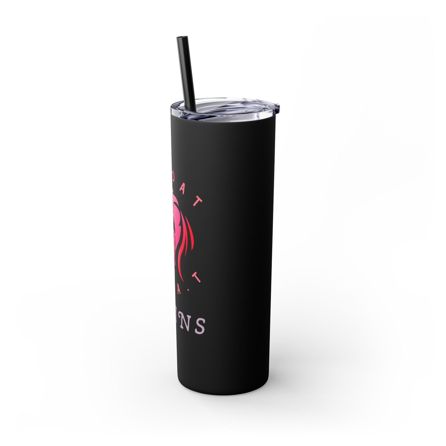 The GOAT Skinny Tumbler with Straw, 20oz