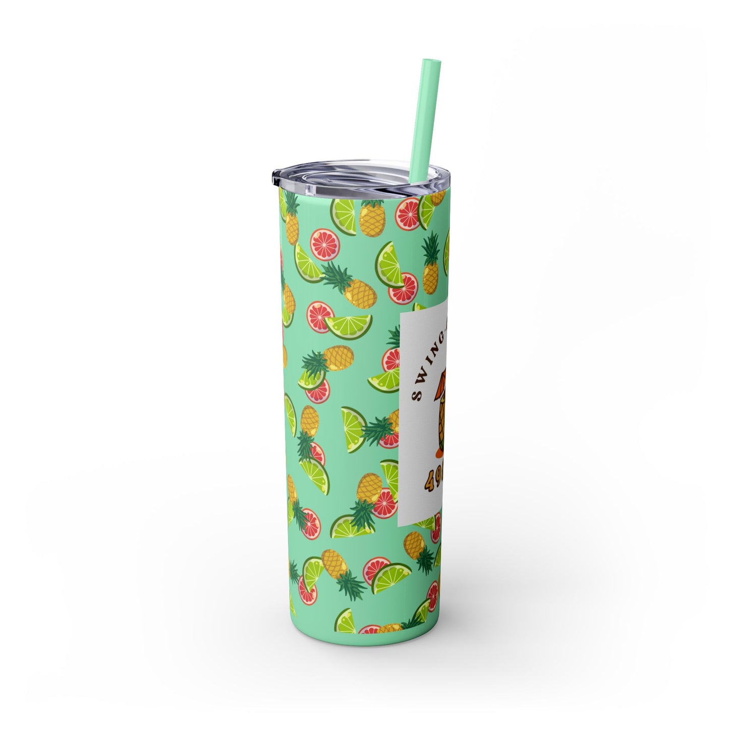 Swing-Cation Skinny Tumbler with Straw, 20oz