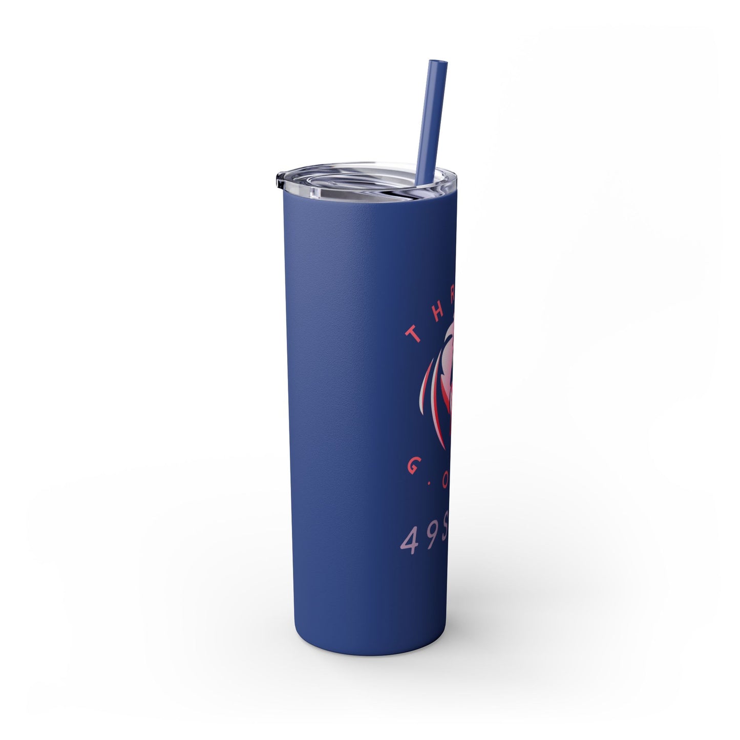 The GOAT Skinny Tumbler with Straw, 20oz