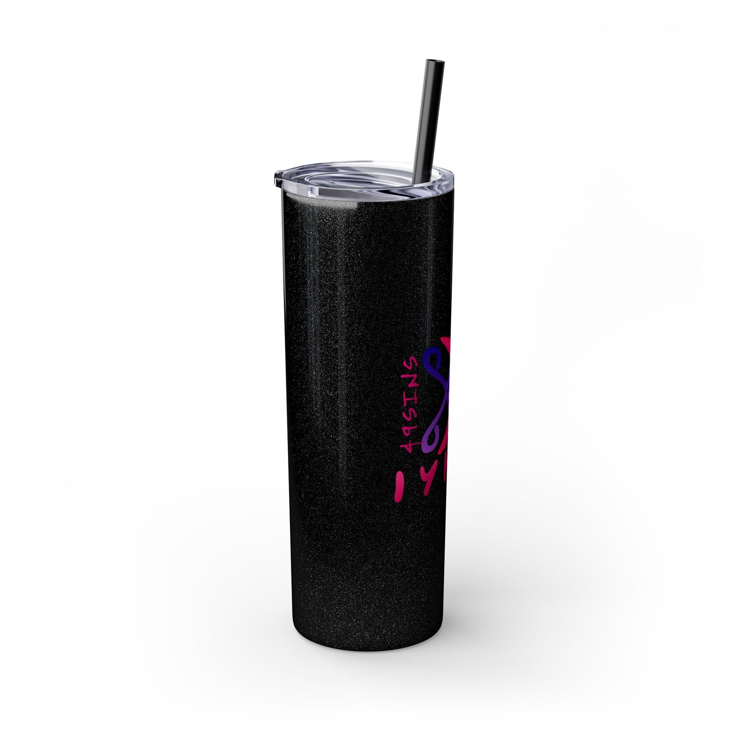 Scissor Me Happy Skinny Tumbler with Straw, 20oz