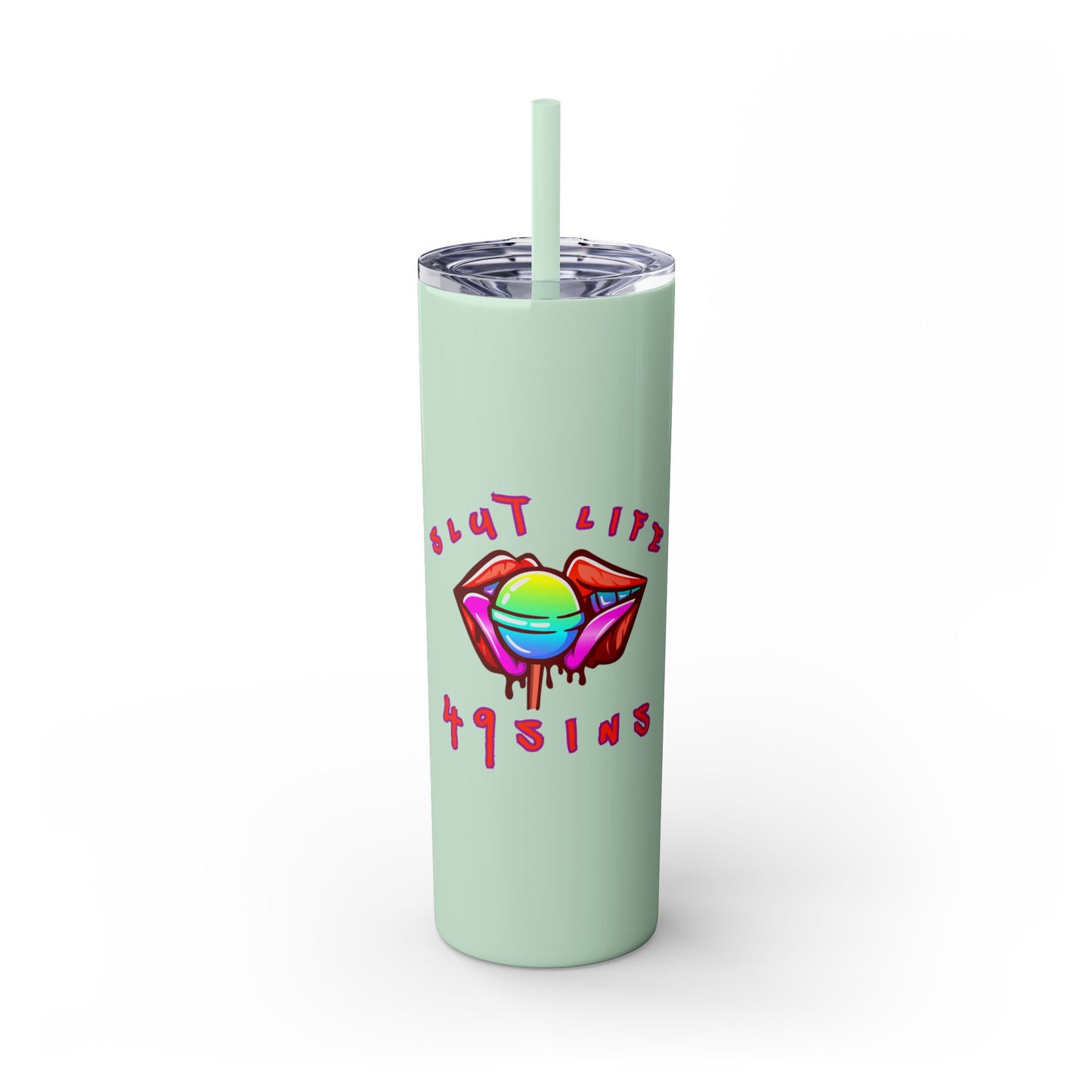 It's a Lifestyle Skinny Tumbler with Straw, 20oz