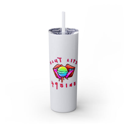It's a Lifestyle Skinny Tumbler with Straw, 20oz