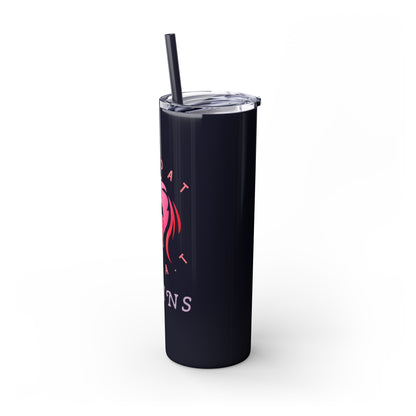 The GOAT Skinny Tumbler with Straw, 20oz