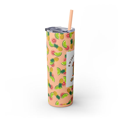 Swing-Cation Skinny Tumbler with Straw, 20oz