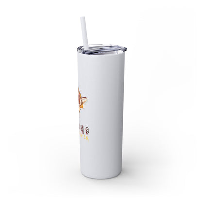 Supportive Skinny Tumbler with Straw, 20oz