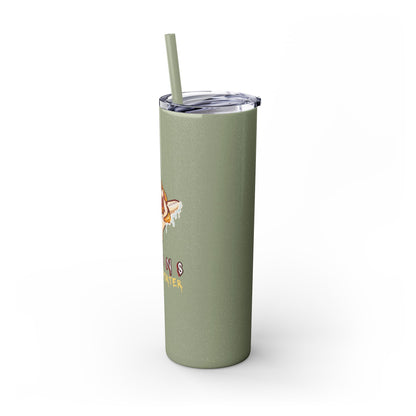 Supportive Skinny Tumbler with Straw, 20oz