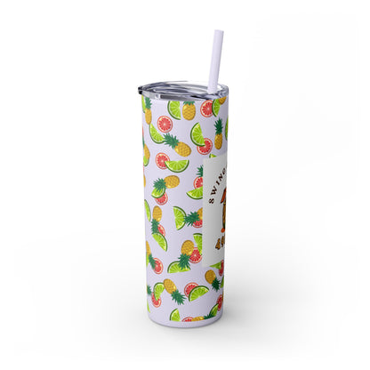 Swing-Cation Skinny Tumbler with Straw, 20oz