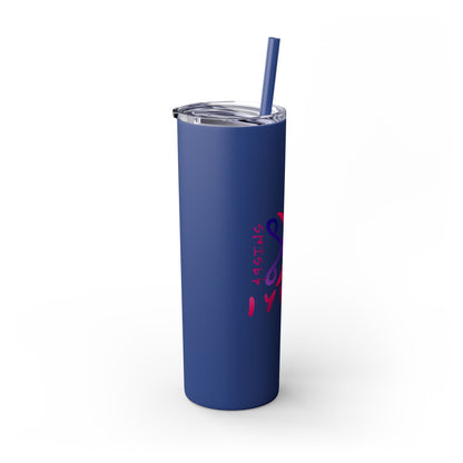 Scissor Me Happy Skinny Tumbler with Straw, 20oz