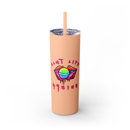 It's a Lifestyle Skinny Tumbler with Straw, 20oz