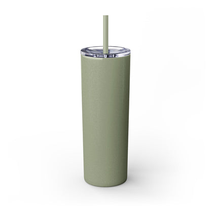 Supportive Skinny Tumbler with Straw, 20oz