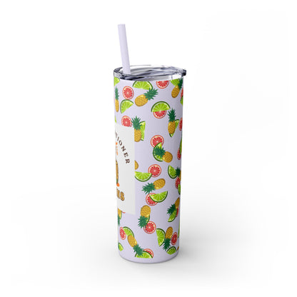 Swing-Cation Skinny Tumbler with Straw, 20oz